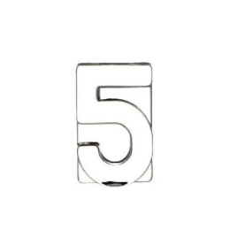 Διακοσμητικός Αριθμός Πέντε MAT5 Διάφανο 11x7x3cm Espiel Γυαλί