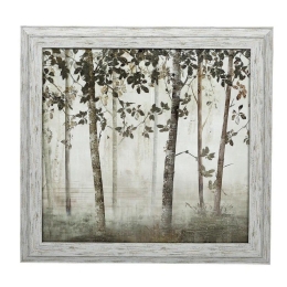 Κάδρο Κορμοί RAM205 Μπεζ-Πράσινο 60x60cm Espiel Τετράγωνοι Ξύλο