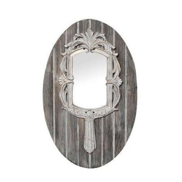 Καθρέφτης VET106 Γκρι 50,5x32x3,5cm Espiel Ξύλο