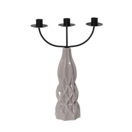 Κηροπήγιο 3 Θέσεων GIO109K2 Μπεζ 35,8x25x9,3cm Espiel Κεραμικό