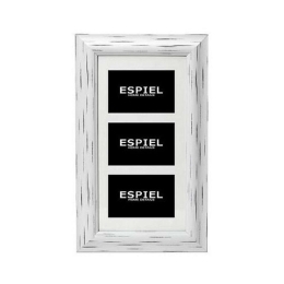 Κορνίζα 3πλη 10x15cm ECO347 Λευκό 48,5x28,5x1,5cm Espiel Ξύλο