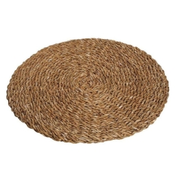Σουπλά Στρόγγυλο KAG118K6 Καφέ 40x40cm Espiel 45x30cm Seagrass
