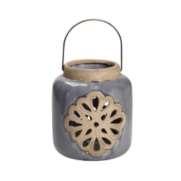 Φανάρι GOB133K2 Γαλάζιο 18x17x17cm Espiel Κεραμικό