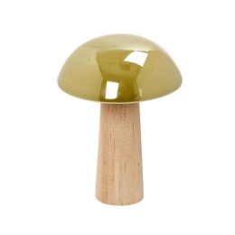 Διακοσμητικό Μανιτάρι Κεραμικό DOS122K6 7cm Green Espiel Κεραμικό