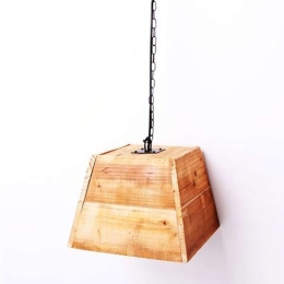 Φωτιστικό Οροφής AST822 20x26x26ΕΚ Wood Espiel Ξύλο