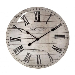 Ρολόι Τοίχου 50,6cm Beige ROL508 Espiel Πολυρεσίνη