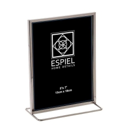 Κορνίζα 13Χ18cm Silver FAM309 Espiel Μέταλλο