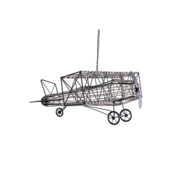 Διακοσμητικό Αεροπλάνο Με Αλυσίδα 58cm Black JUF205 Espiel Μέταλλο