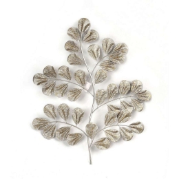 Διακοσμητικά Φύλλα Τοίχου 59Χ76cm Silver ICY148 Espiel Μέταλλο
