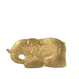 Διακοσμητικός Δίσκος Ελέφαντας 33cm Gold ROD103K3 Espiel Κεραμικό