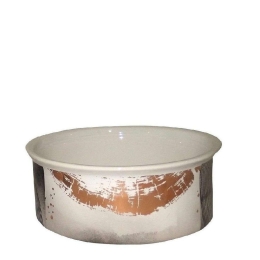 Διακοσμητικό Μπολ Moonlight 8cm White-Gold ARA116 Espiel Κεραμικό