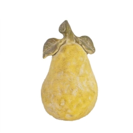 Αχλάδι Διακοσμητικό JOE203 15x15x24cm Yellow Espiel Τσιμέντο