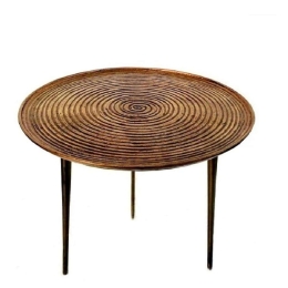 Τραπεζάκι Σαλονιού DUG202 62x62x45,5cm Bronze Espiel Αλουμίνιο