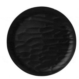 Πιάτο Στρόγγυλο Ρηχό Wavy Matte Mlb343K72-6 Φ21cm Black Espiel Μελαμίνη