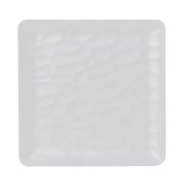 Πιάτο Τετράγωνο Ρηχό Wavy Matte Mlw348K48-6 Φ22cm White Espiel Μελαμίνη