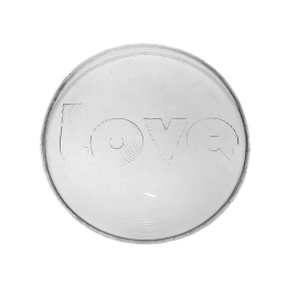 Πιατέλα Στρογγυλή Love Μικρή Hor1424K1 Φ22cm Clear Espiel Γυαλί