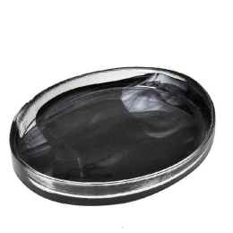 Μπωλ Atlas Οβάλ Alabaster Hor1610K6 15Χ12,5cm Black Espiel Γυαλί