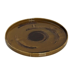 Πιάτο Πορσελάνινο Typhoon Step Ρηχό Tlw130K2 Φ30cm Brown Espiel Πορσελάνη