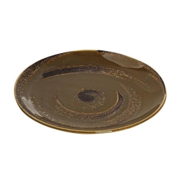 Πιάτο Πορσελάνινο Typhoon Ρηχό Tlw101K6 Φ26cm Brown Espiel Πορσελάνη