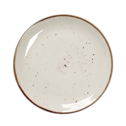 Πιάτο Πορσελάνινο Terra Ρηχό Σετ 6 τμχ Tlk101K6 Φ26cm Cream Espiel Πορσελάνη