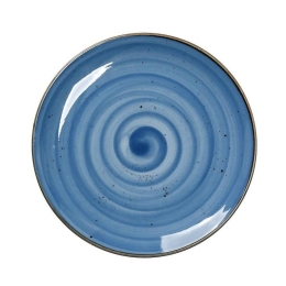 Πιάτο Πορσελάνινο Terra Ρηχό Σετ 6 τμχ Tlf101K6 Φ26cm Blue Espiel Πορσελάνη
