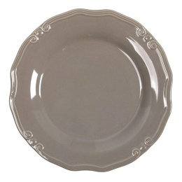 Πιάτο Φαγητού Tiffany RSG101K6 Φ27cm Brown-Grey Espiel Κεραμικό