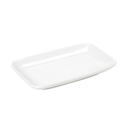Πιατάκι Πορσελάνινο Ορθογώνιο Beh113K12 14,5X9,3cm White Espiel Πορσελάνη