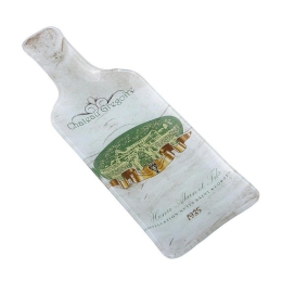Πιατέλα Μπουκάλι Chateau Greg (Σετ 6τμχ) Int8521 26,5X9,5cm White-Multi Espiel Γυαλί
