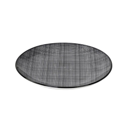 Πιάτο Linea Gray Φρούτου Σετ 6 τμχ Ata104K6 Φ23Cm. Κεραμικό Black Espiel Κεραμικό