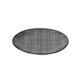 Πιάτο Linea Gray Φρούτου Ata106K6 Φ21Cm. Κεραμικό Black Espiel Κεραμικό
