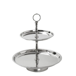 Ορντεβιέρα Διώροφη Get214 38X26cm Silver Espiel Ανοξείδωτο Ατσάλι