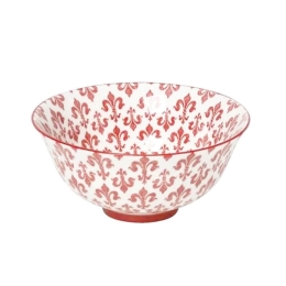 Σαλατιέρα Κεραμική Dis Isabella Gui347K6 Φ17cm Red Espiel Small Κεραμικό
