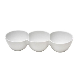 Ορντεβιέρα 3 Θέσεων Wem802 29,5X11Cm. Πορσελάνινη White Espiel Πορσελάνη