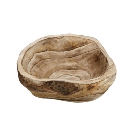 Σαλατιέρα Στρόγγυλη Ξύλινη Xyp106 31X28cm Natural Espiel Large Ξύλο