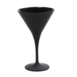 Ποτήρι Martini Κωνικό Maya Mat 10 Rab326K6 5Χ17 5cm Black Espiel Γυαλί