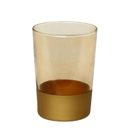 Ποτήρι Amelie Amber RAB134K6 380ml Γυάλινο Gold Espiel Γυαλί
