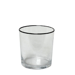 Ποτήρι Ουίσκι 8 Rab147K6 6Χ9cm Clear-Black Espiel Γυαλί