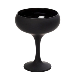 Ποτήρι Σαμπάνιας Coupe Ματ Σετ 6 τμχ  Rab329K6 5Χ13 2cm Black Espiel Γυαλί