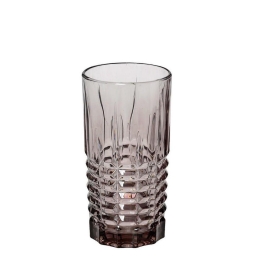 Ποτήρι Σωλήνας Patrick 390ml 15cm Rop124K6 Purple Espiel Γυαλί