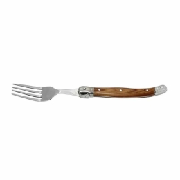 Πιρούνι Με Ξύλινη Λαβή Antique Cut Steak Ss420 1 Stk108K12 20.5cm Silver-Brown Espiel Ατσάλι,Πλαστικό