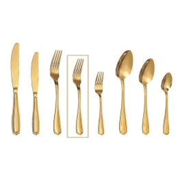 Πιρούνι Φρούτου Empire 18.3cm 18/0 Gyg206K12 Gold Espiel Ανοξείδωτο Ατσάλι