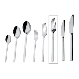 Πιρούνι Φαγητού Divine CUS204K12 21.2cm Silver Espiel Ανοξείδωτο Ατσάλι