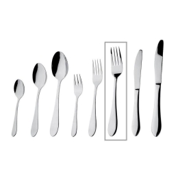 Πιρούνι Φαγητού Prime 20.5cm Cus104K12 Silver Espiel Ανοξείδωτο Ατσάλι