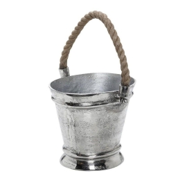 Σαμπανιέρα Αλουμίνιο Με Σχοινί Fla204 26Χ20Χ22cm Silver Espiel Αλουμίνιο