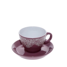 Φλυτζάνι Εσπρέσσο Με Πιατάκι Vienna Hun126K6 Bordo Espiel Κεραμικό