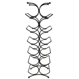 Κάβα Μεγάλη 12 Θέσεων Mtt350 22Χ15Χ69cm Black Espiel Μέταλλο