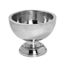 Σαμπανιέρα Ποντσιέρα Με Πόδι Get106 30Χ23cm Silver Espiel Ανοξείδωτο Ατσάλι