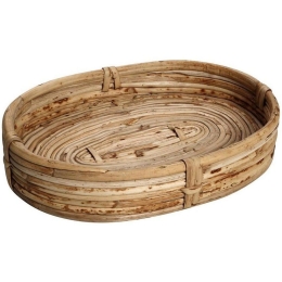 Ψωμιέρα Οβάλ L Kag142 30X20X8cm Natural Espiel Ξύλο