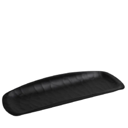 Πιατέλα Γόνδολα Ορθογώνια Wavy Mlb385K36-6 40,5Χ16,5cm Black Mat Espiel Μελαμίνη