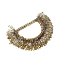 Δαχτυλίδι Πετσέτας YRA203K6 7,7cm Gold Espiel Μέταλλο,Γυαλί